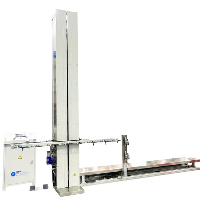 HCW USA vertical end-cutting machine for curtain fabric